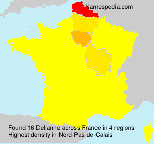 Surname Delianne in France Surname Delianne in France