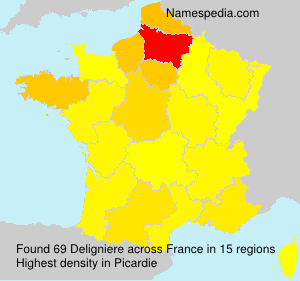 Surname Deligniere in France Surname Deligniere in France
