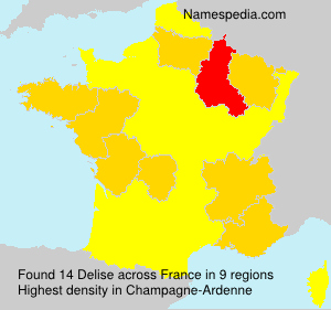 Surname Delise in France Surname Delise in France