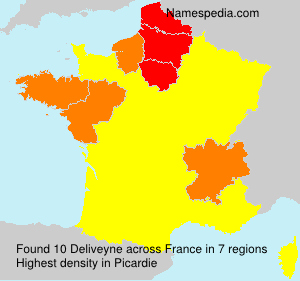Surname Deliveyne in France Surname Deliveyne in France