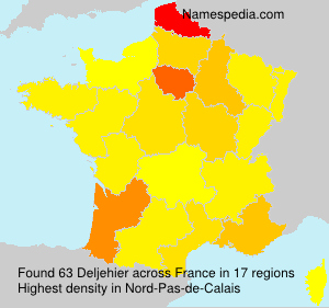 Surname Deljehier in France Surname Deljehier in France