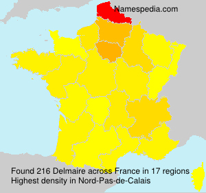 Surname Delmaire in France Surname Delmaire in France