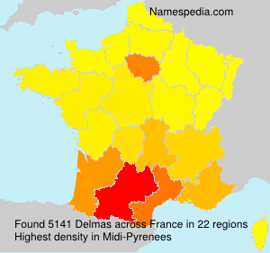 Surname Delmas in France Surname Delmas in France