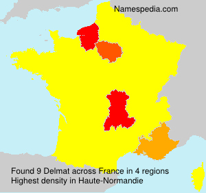 Surname Delmat in France Surname Delmat in France