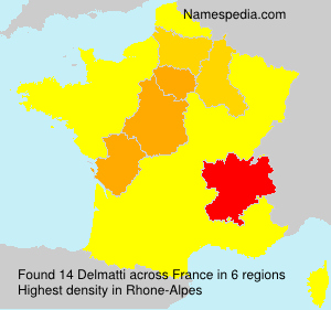 Familiennamen Delmatti - France