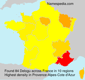 Surname Delogu in France Surname Delogu in France