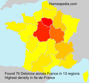 Surname Deloince in France Surname Deloince in France