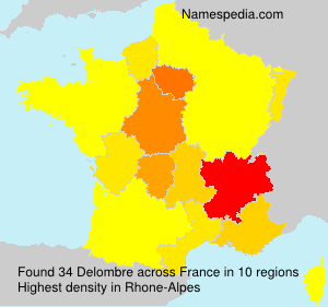 Surname Delombre in France Surname Delombre in France