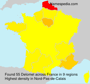 Surname Delomel in France Surname Delomel in France