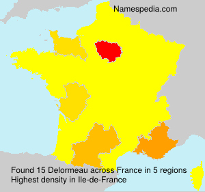 Surname Delormeau in France