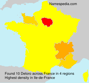 Surname Deloro in France Surname Deloro in France