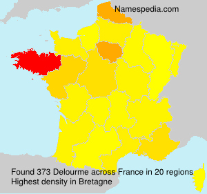 Surname Delourme in France Surname Delourme in France
