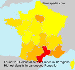 Surname Deloustal in France Surname Deloustal in France