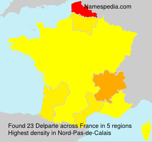Surname Delparte in France Surname Delparte in France