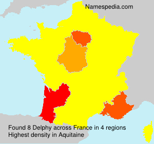 Surname Delphy in France Surname Delphy in France