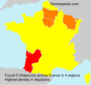 Surname Delpiccolo in France Surname Delpiccolo in France