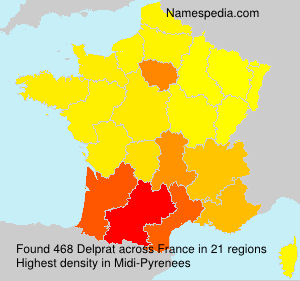 Surname Delprat in France Surname Delprat in France