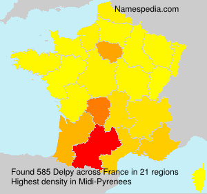 Surname Delpy in France Surname Delpy in France