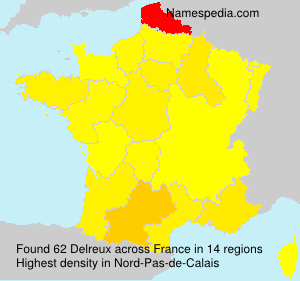 Surname Delreux in France Surname Delreux in France