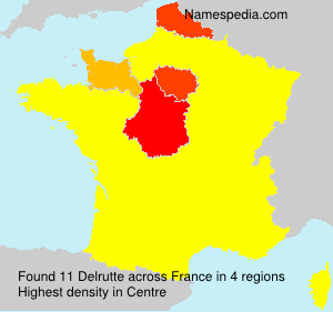 Surname Delrutte in France Surname Delrutte in France