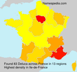 Surname Deluca in France Surname Deluca in France