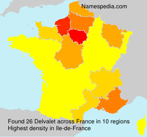 Surname Delvalet in France Surname Delvalet in France