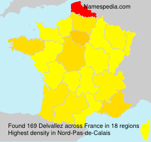 Surname Delvallez in France Surname Delvallez in France