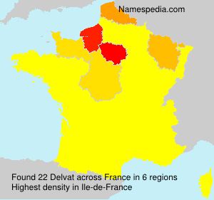 Surname Delvat in France Surname Delvat in France