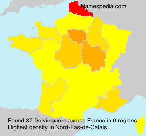 Surname Delvinquiere in France Surname Delvinquiere in France