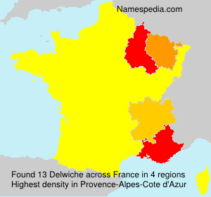 Surname Delwiche in France Surname Delwiche in France