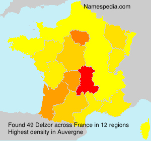 Surname Delzor in France Surname Delzor in France