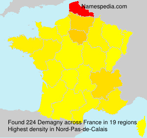 Surname Demagny in France Surname Demagny in France