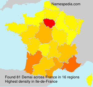 Surname Demai in France Surname Demai in France