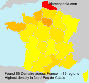 Surname Demaire in France