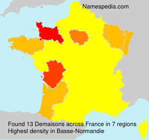 Surname Demaisons in France Surname Demaisons in France