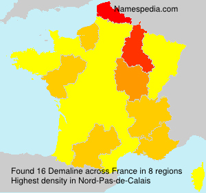 Surname Demaline in France Surname Demaline in France