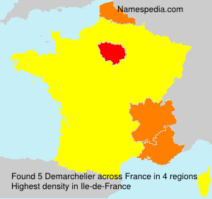 Surname Demarchelier in France Surname Demarchelier in France