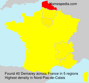 Surname Demarey in France Surname Demarey in France