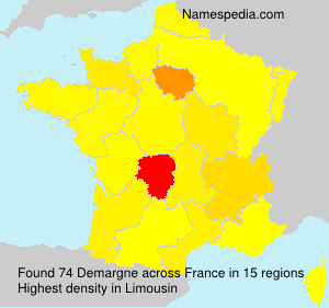 Surname Demargne in France Surname Demargne in France