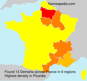Surname Demarta in France Surname Demarta in France
