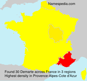 Surname Demarte in France Surname Demarte in France