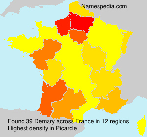 Surname Demary in France Surname Demary in France