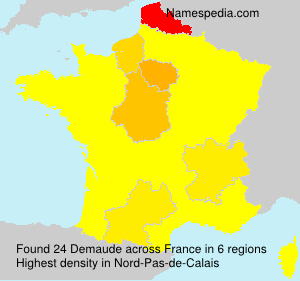 Surname Demaude in France Surname Demaude in France