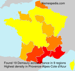 Surname Demaury in France Surname Demaury in France