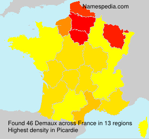 Surname Demaux in France Surname Demaux in France