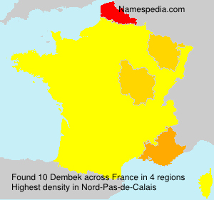 Surname Dembek in France Surname Dembek in France