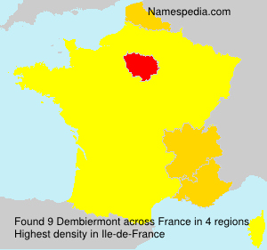Surname Dembiermont in France Surname Dembiermont in France