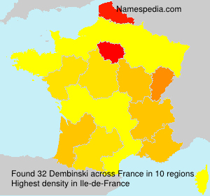 Surname Dembinski in France Surname Dembinski in France