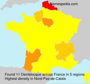 Surname Demblocque in France Surname Demblocque in France
