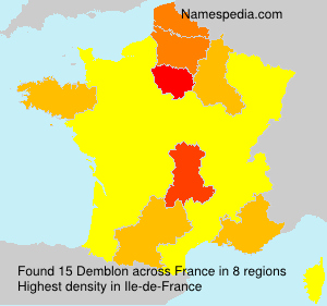 Surname Demblon in France Surname Demblon in France